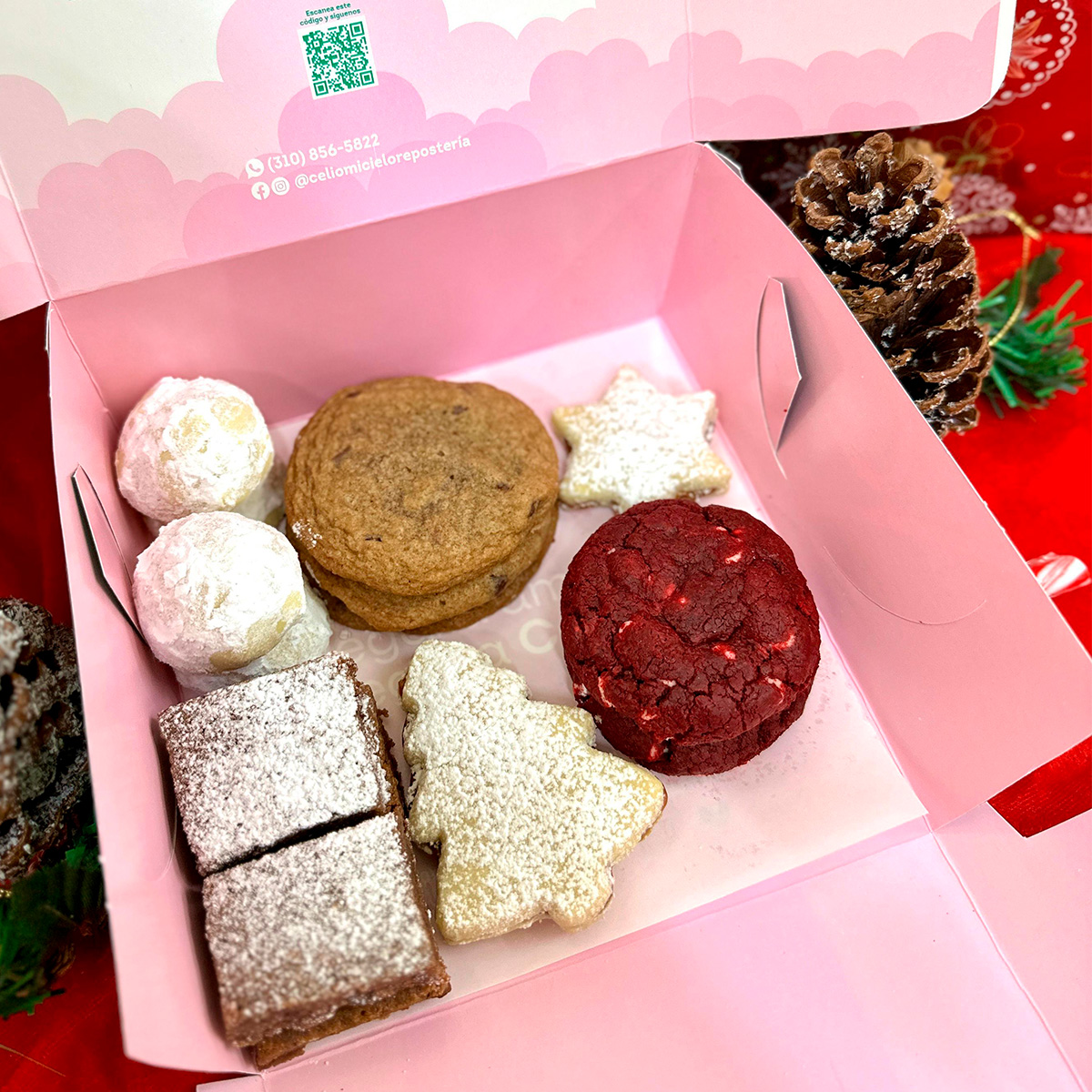 Caja de Galletas Navideñas